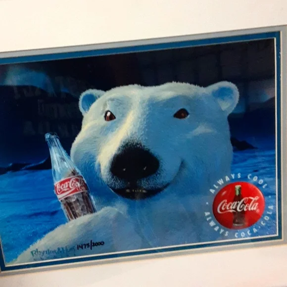 Coca Cola | Wall Decor | Cocacola Bear Animation Art Cel Limited